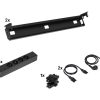 Kabelset voor duobureau – 2×4 stopcontacten – zwart