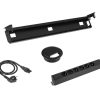 Kabelset voor zit-sta bureau – 6 stopcontacten + doorvoer – zwart
