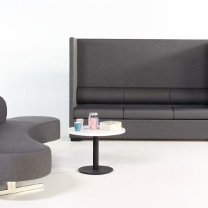 FLEX ontvangstbank 252×117×72 cm – stof naar keuze - Afbeelding 3