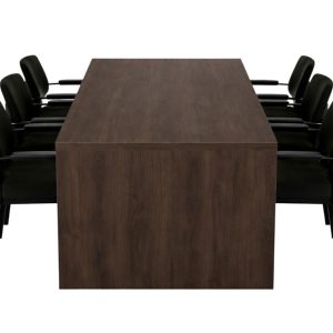 WOOD vergadertafel 220×100 cm donker sepia