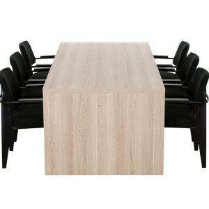 WOOD vergadertafel 220×100 cm Scandinavisch eiken