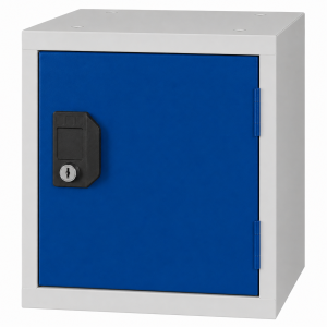 Cube Locker OKK 30 met grijze kast en blauwe deur