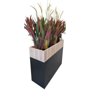WOOD08 plantenbak voor roldeurkast 120×43×25 cm scandinavisch eiken - Afbeelding 3