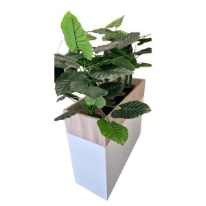 WOOD08 plantenbak voor roldeurkast 120×43×25 cm scandinavisch eiken - Afbeelding 4