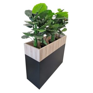 WOOD08 plantenbak voor roldeurkast 120×43×25 cm scandinavisch eiken - Afbeelding 8