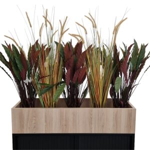 WOOD08 plantenbak voor roldeurkast 120×43×25 cm scandinavisch eiken - Afbeelding 10