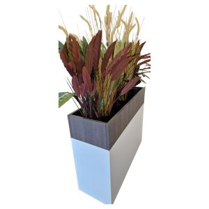 WOOD08 plantenbak voor roldeurkast 120×43×25 cm donker sepia - Afbeelding 2