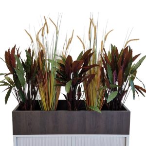 WOOD08 plantenbak voor roldeurkast 120×43×25 cm donker sepia - Afbeelding 7