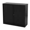 STOR roldeurkast 120×43×107,5 cm zwart met topblad zwart