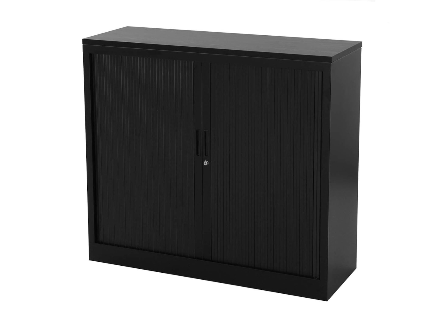 STOR roldeurkast 120×43×107,5 cm zwart met topblad zwart
