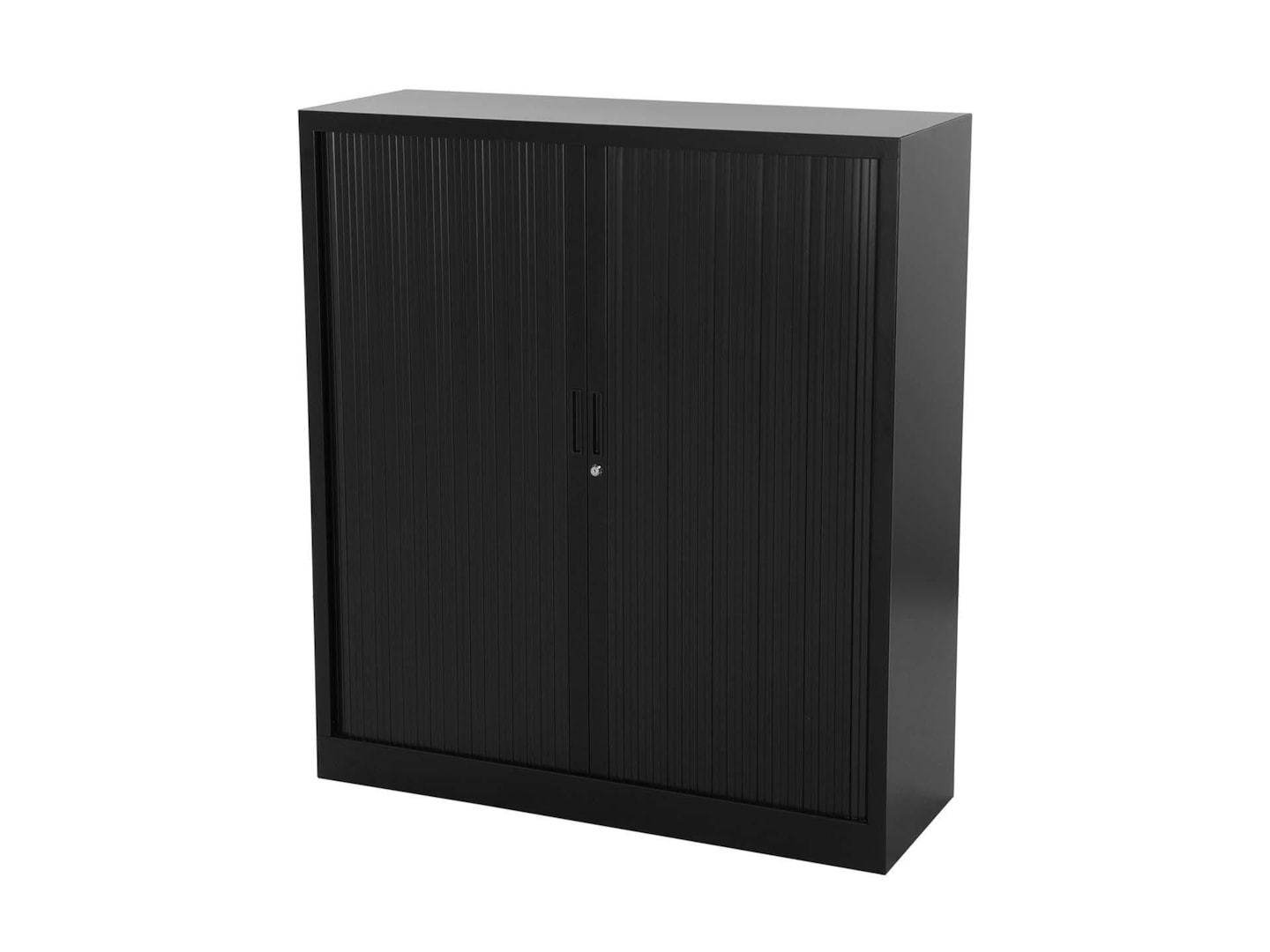 STOR roldeurkast 120×43×137,5 cm zwart met topblad zwart