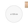 Los rond tafelblad Ø120 cm scandinavisch eiken