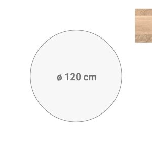 Los rond tafelblad Ø120 cm scandinavisch eiken