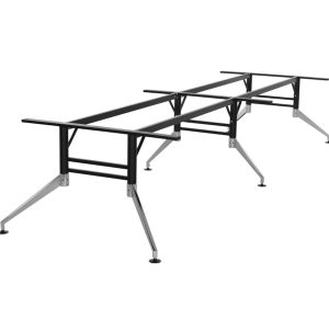 SIGN vergadertafelframe voor blad 440×140 cm – zwart chroom