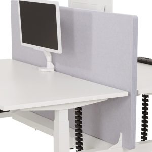 STIL03 akoestische tussenwand duobureau 160×80 cm grijs