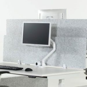 STIL akoestische bureauwand 160×40 cm lichtgrijs