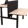 STIL03 akoestische tussenwand duobureau 180×80 cm zwart