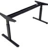 TUBE instelbaar frame voor blad 200×100, 220×110 en 260×120 cm – zwart
