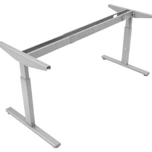 TUBE instelbaar frame voor blad 120×60 cm – zilvergrijs