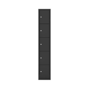 Locker VH Darkline 180-1.5 – vijf vakken in één verticale kolom