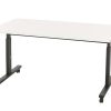 TUBE verrijdbare klaptafel 120×80 cm wit zwart