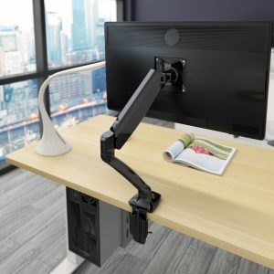 Buddy ergonomische monitorarm – zwart