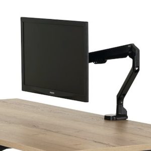 Trooper monitorarm met gasveer – zwart