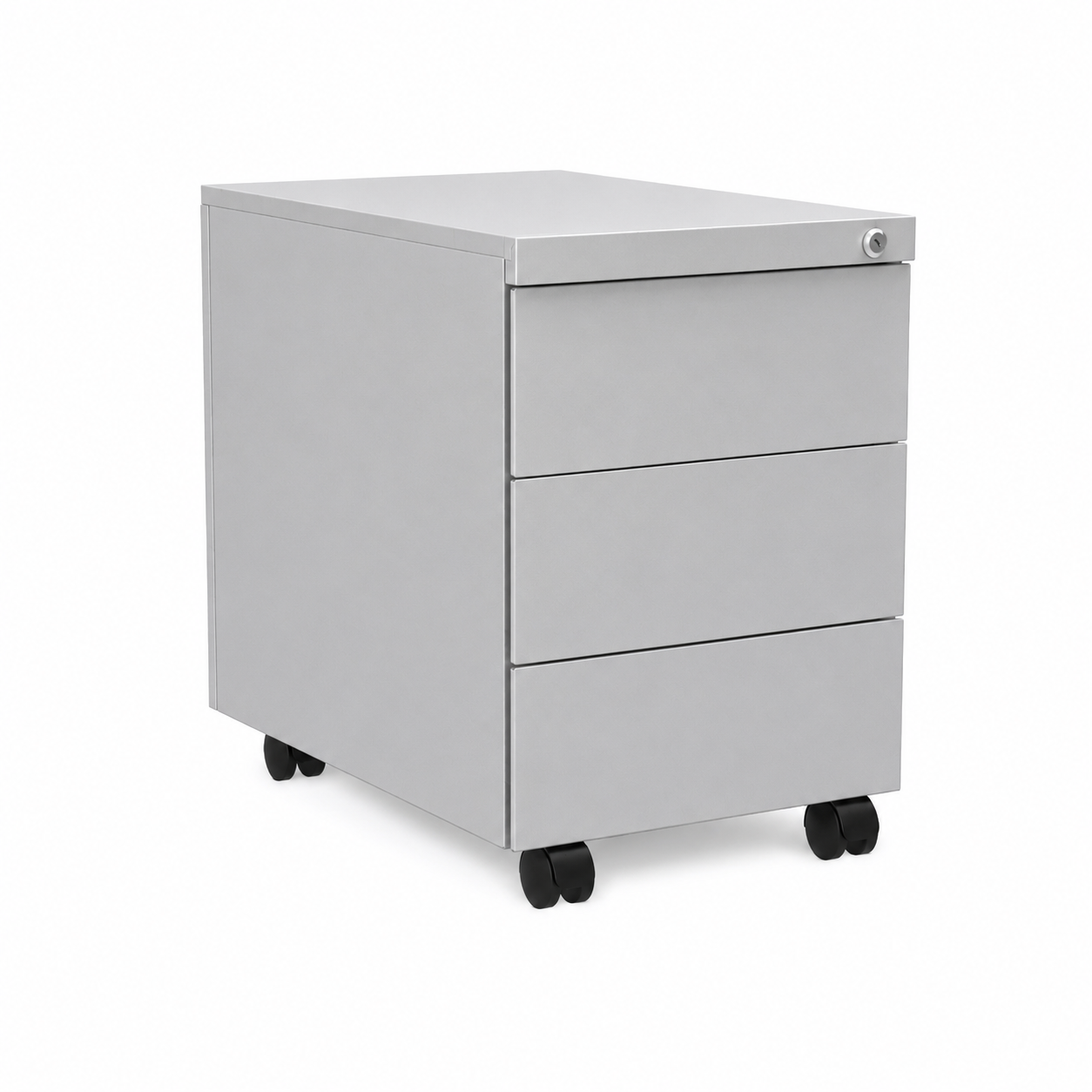 Rolblok YKG 603 met drie laden in aluminiumkleur