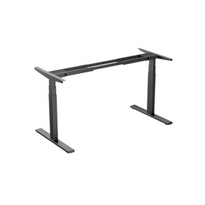 YOUP02 elektrisch zit-sta bureauframe met USB – zwart