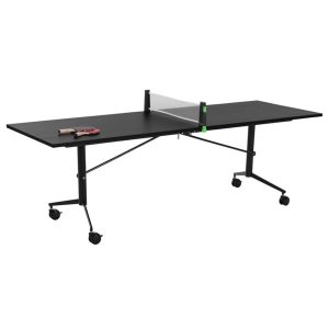 FOLD verrijdbare klaptafel 260x100 cm volledig zwart - Afbeelding 8