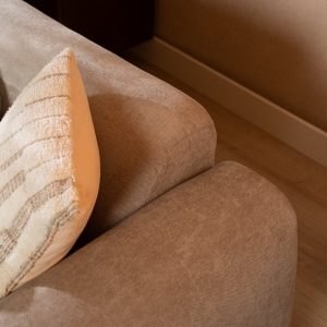2,5-zitsbank Maine in taupe gemêleerde stof