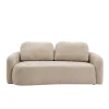 Beige 2,5-zitsbank Vienna in chenille, productfoto van voren