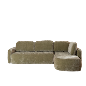 Hoekbank Vienna chenille groen rechts