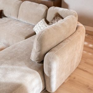 Hoekbank Vienna chenille taupe rechts