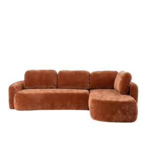 Hoekbank Vienna chenille terracotta rechts