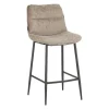 Barkruk Trevi velvet in taupe, hoofdfoto