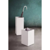 Caimi Design Collection paraplubak 20 liter in mat wit achteraan, met papierbak op de voorgrond