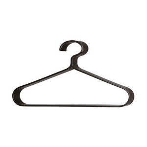 Caimi Hanger ABS kledinghanger in zwart met open ophanghaak