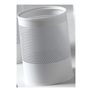 Caimi Hi-Tech geperforeerde papierbak 14 liter in mat wit