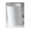 Caimi Hi-Tech papierbak 14 liter met gladde stalen wand in mat wit