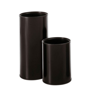 Caimi Hi-Tech paraplubak 22 liter zwart links, met kleinere papierbak rechts