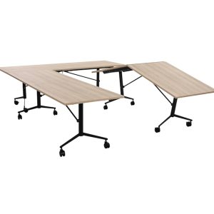 FOLD verrijdbare klaptafel 200x100 cm Scandinavisch eiken zwart - Afbeelding 2