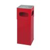 DutchDesign aluminium as-papierbak 50 liter rood met zeef