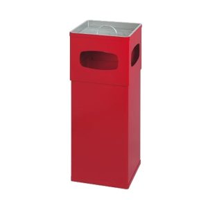 DutchDesign aluminium as-papierbak 50 liter rood met zeef