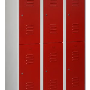 Garderobekast RHT 180-3.6 – zes kledingvakken voor een gedeelde kleedruimte - Afbeelding 3