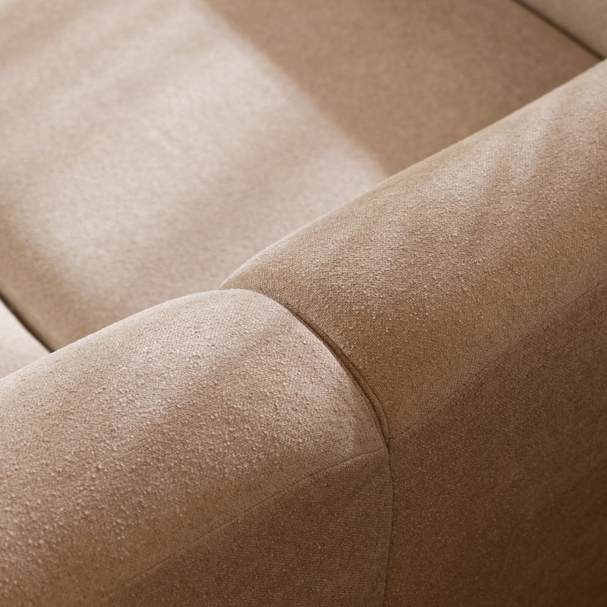 2,5-zitsbank Maine in beige chenille, sfeerbeeld