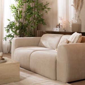 2,5-zitsbank Maine in beige chenille, sfeerbeeld