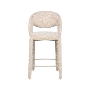 Barkruk Leo taupe leopard – 70 cm - Afbeelding 7
