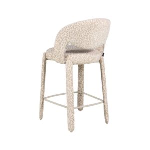 Barkruk Leo taupe leopard – 70 cm - Afbeelding 5