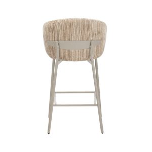 Barkruk Milo chenille – beige/roze of beige/taupe, 70 cm - Afbeelding 8
